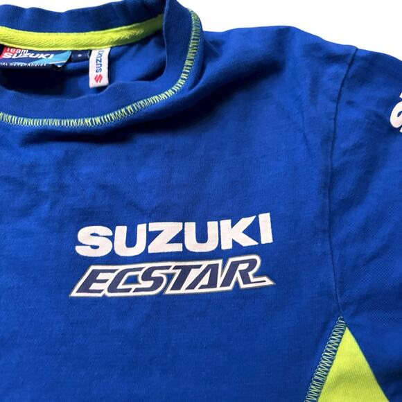 Team Suzuki Racing Shirt Jersey Blue Men’s Size Small Blue Yellow - Picture 4 of 7